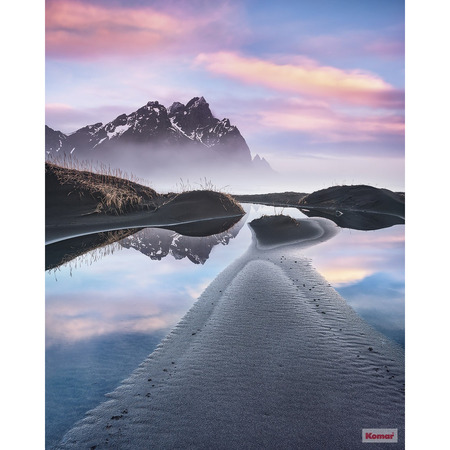 Glowing Vestrahorn - fototapet - 250x200 cm - fra Komar