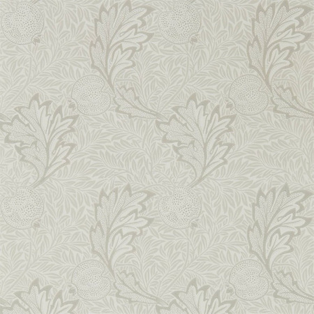 Apple Chalk Ivory grå - tapet - 10,05x0,52 m - fra Morris & Co.