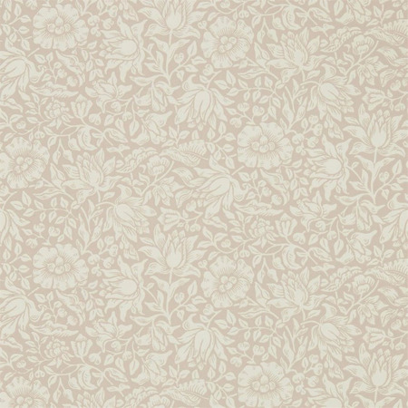 Mallow Dusky Rose - tapet - 10,05x0,52 m - fra Morris & Co.