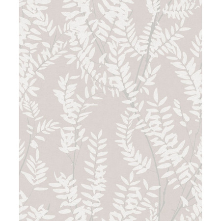 Lyserød/beige blomster - tapet - 10,05x0,53 m - fra Tapetcompagniet