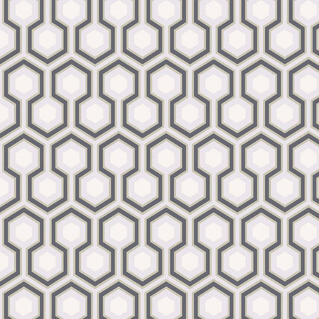 Hicks' Hexagon sort/hvid - tapet - 10,05x0,53 m - fra Cole & Son