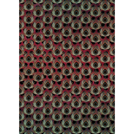 Paon Rouge - fototapet - 280x200 cm - fra Komar